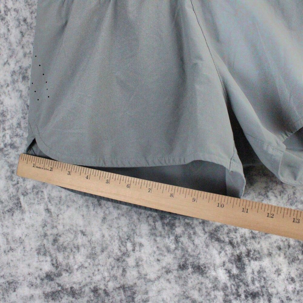 NIKE Womens M Running Shorts Eclipse 3" Brief Lined Gray Gym Workout CZ9580-084 - Picture 3 of 11